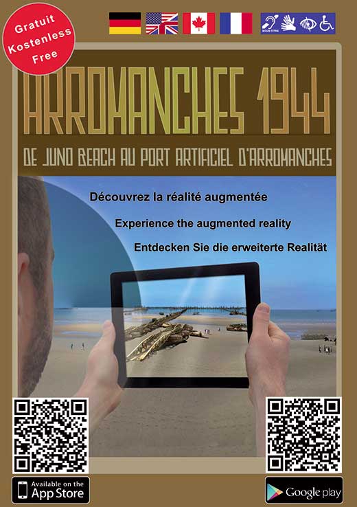 Arromanches 1944, de Juno Beach au port artificiel d'Arromanches, découvrez la réalité augmentée.